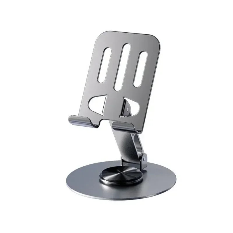 Universal 360° Rotating Phone Holder - Aluminum Folding Stand with Anti-Slip