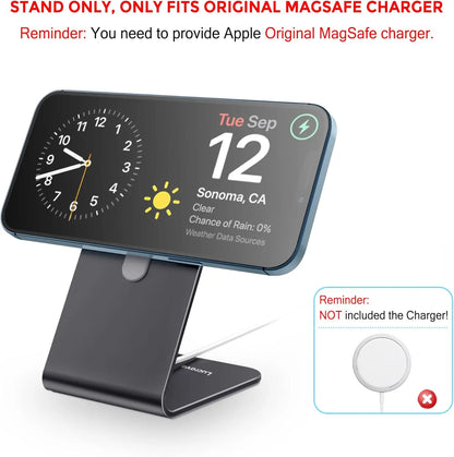 Aluminum Phone Stand Holder - Adjustable Desk Stand for iPhone & Android