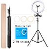 14" LED Ring Light with 2.1M Tripod Stand - Dimmable for Photography & Video