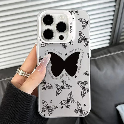 Butterfly Cutout Phone Case - Cute Stylish Design
