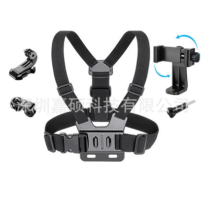 5-in-1 Chest Strap Mount for GoPro & Phone - Action Camera Harness