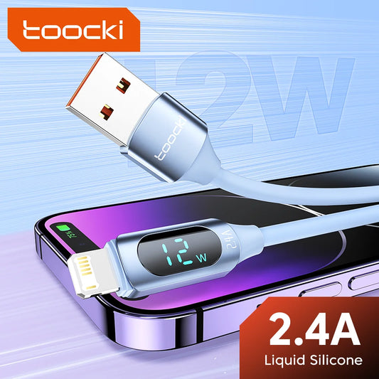 USB to Lightning Cable for iPhone - Fast Charging with Digital Display
