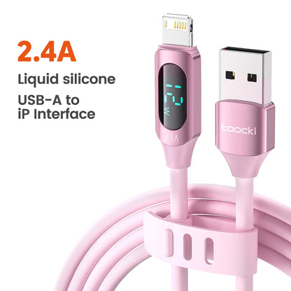 USB to Lightning Cable for iPhone - Fast Charging with Digital Display