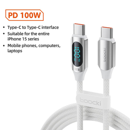 USB-C to USB-C Cable 100W - Fast Charging & Data Transfer