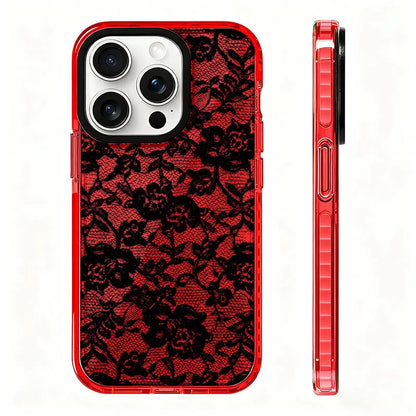 Rose Lace Phone Case - Elegant Floral Design