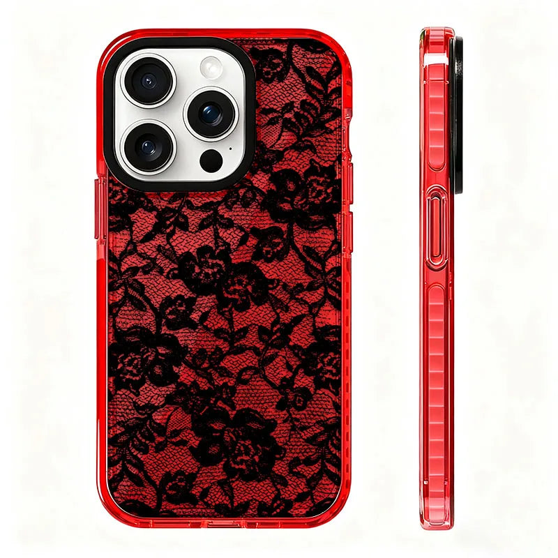 Rose Lace Phone Case - Elegant Floral Design