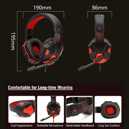 Gaming Headphones with Microphone - 3.5mm Wired Headset
