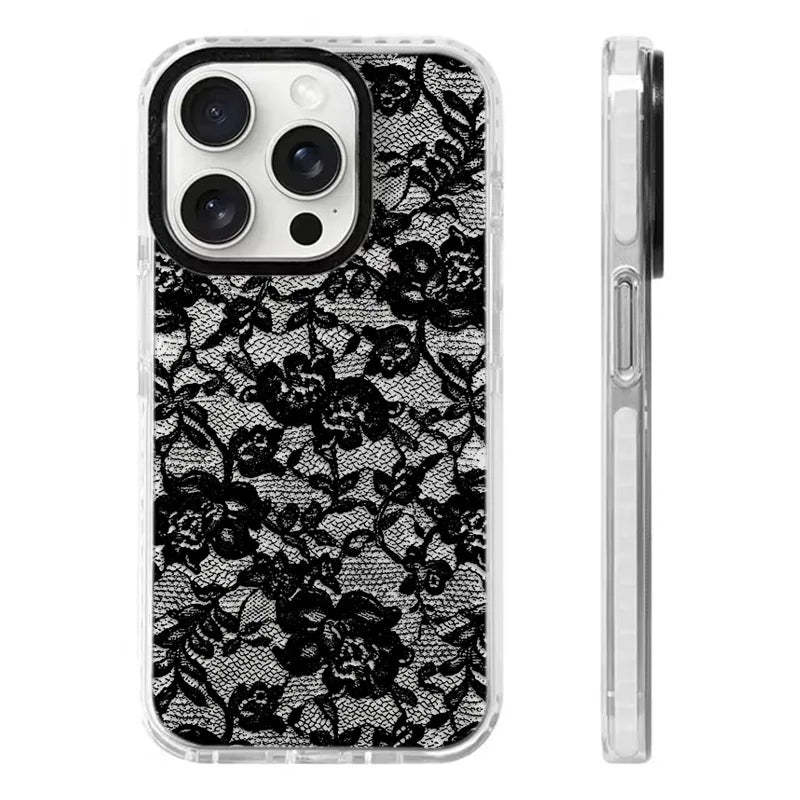 Rose Lace Phone Case - Elegant Floral Design