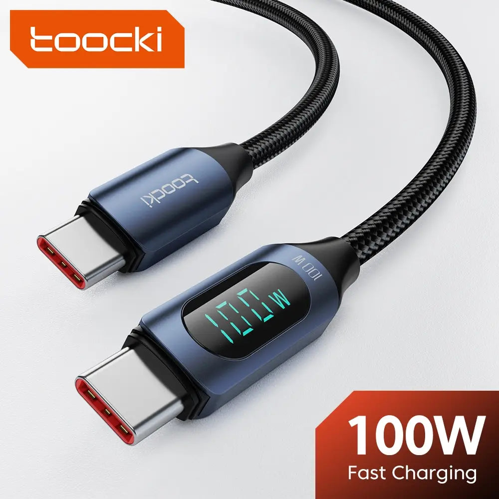 USB-C to USB-C Cable 100W - Fast Charging & Data Transfer