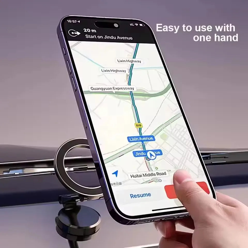 MagSafe Car Phone Holder - 360° Magnetic Mount for iPhone