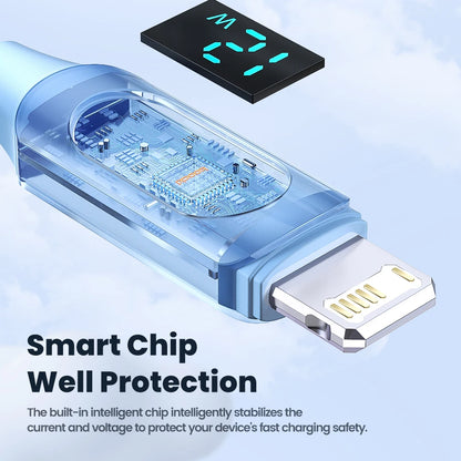 USB to Lightning Cable for iPhone - Fast Charging with Digital Display