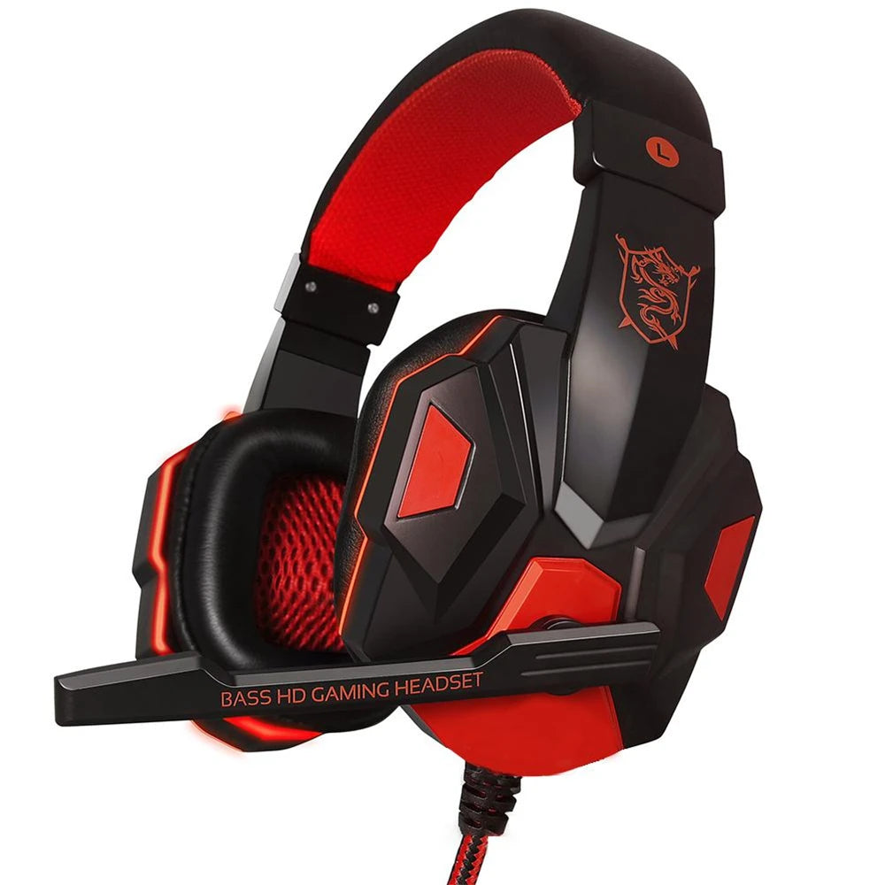 Gaming Headphones with Microphone - 3.5mm Wired Headset