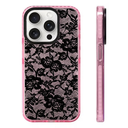 Rose Lace Phone Case - Elegant Floral Design