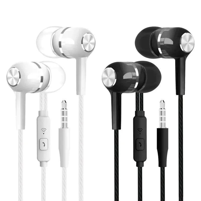 3.5mm Gaming Earphones - Heavy Bass In-Ear Headset with Mic
