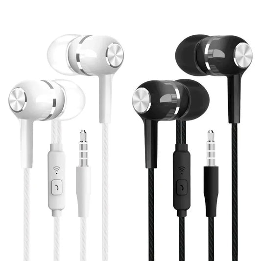 3.5mm Gaming Earphones - Heavy Bass In-Ear Headset with Mic