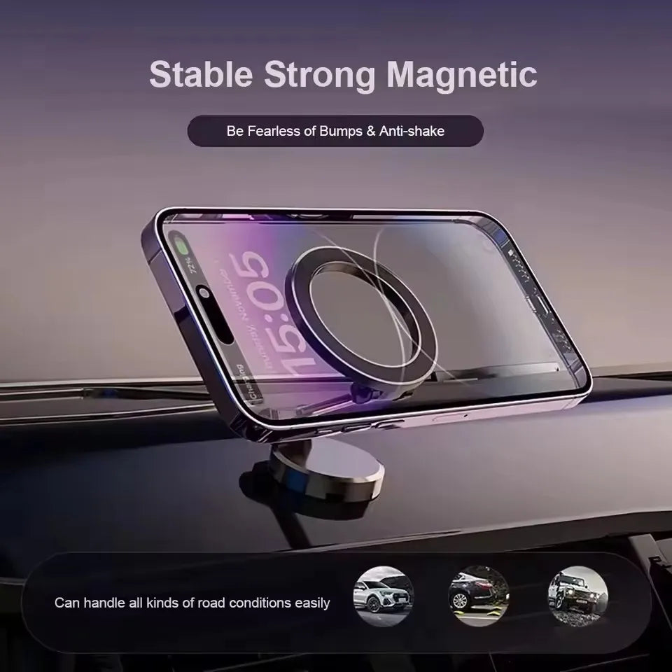 MagSafe Car Phone Holder - 360° Magnetic Mount for iPhone