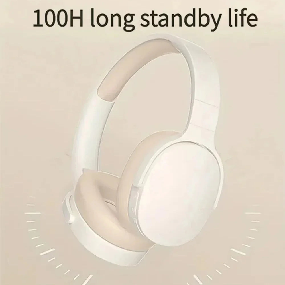 Bluetooth 5.3 Gaming Headphones - Foldable Wireless with Noise Reduction