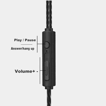 3.5mm Gaming Earphones - Heavy Bass In-Ear Headset with Mic