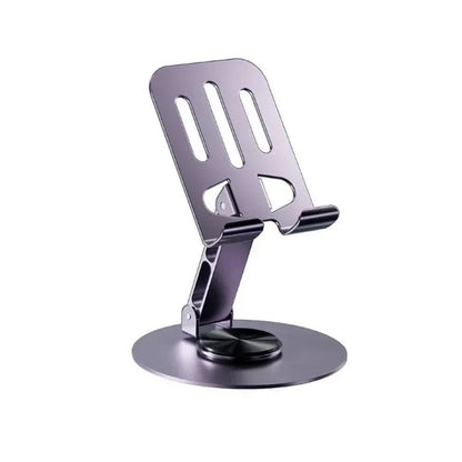 Universal 360° Rotating Phone Holder - Aluminum Folding Stand with Anti-Slip