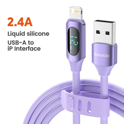 USB to Lightning Cable for iPhone - Fast Charging with Digital Display