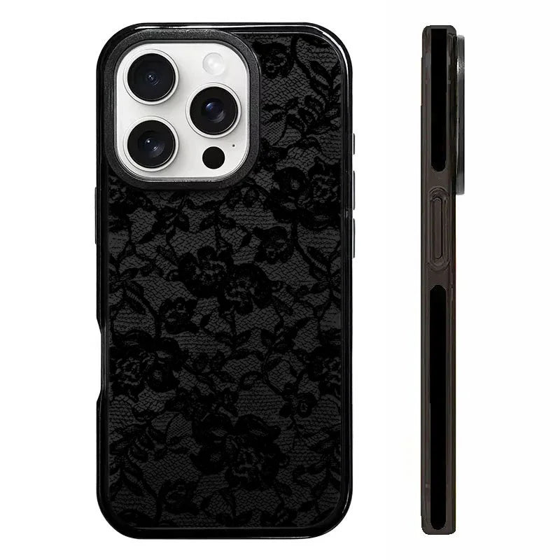 Rose Lace Phone Case - Elegant Floral Design