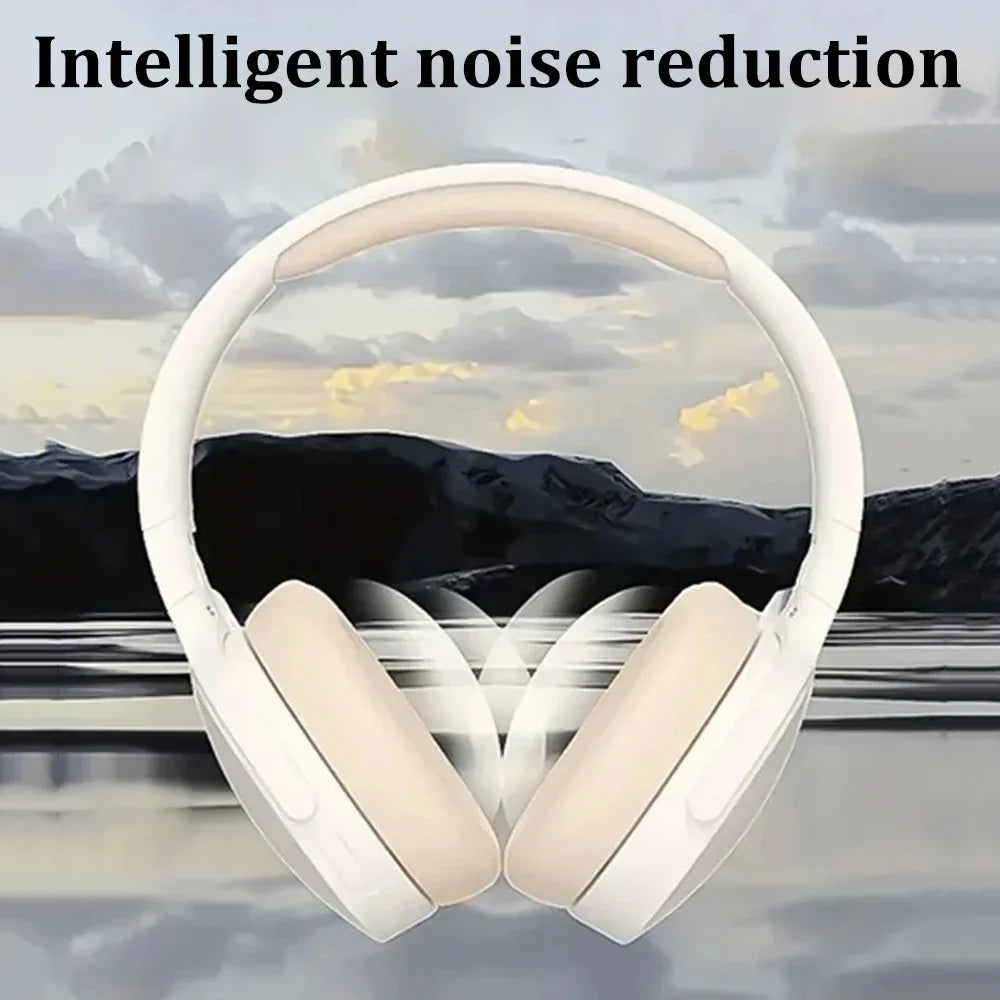 Bluetooth 5.3 Gaming Headphones - Foldable Wireless with Noise Reduction
