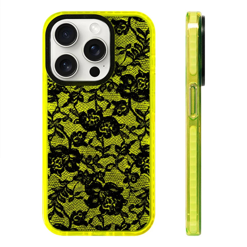 Rose Lace Phone Case - Elegant Floral Design
