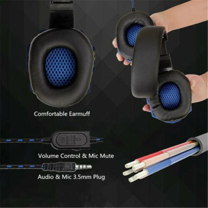 Gaming Headphones with Microphone - 3.5mm Wired Headset