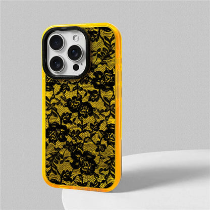Rose Lace Phone Case - Elegant Floral Design