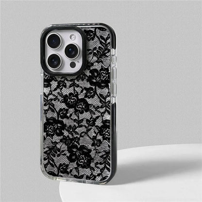 Rose Lace Phone Case - Elegant Floral Design