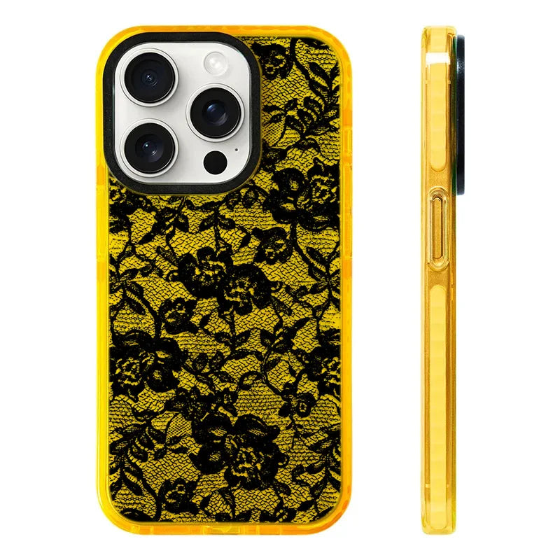 Rose Lace Phone Case - Elegant Floral Design