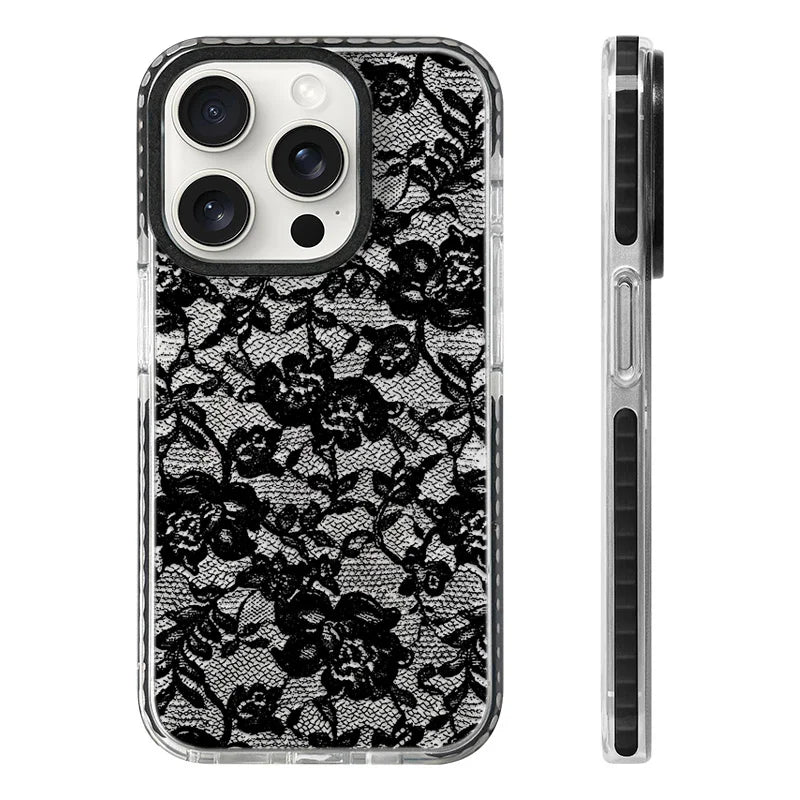 Rose Lace Phone Case - Elegant Floral Design