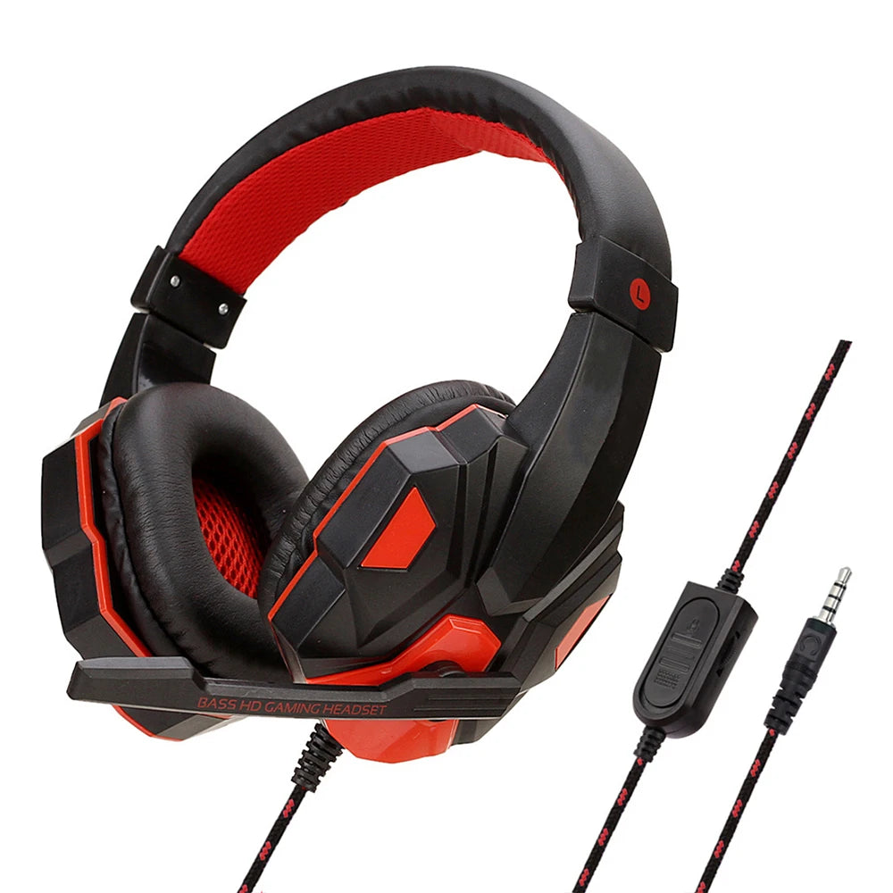 Gaming Headphones with Microphone - 3.5mm Wired Headset